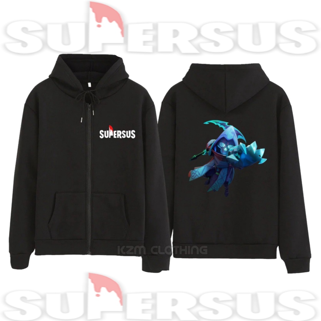 KZM KIDS - JAKET SWEATER ZIPPER HOODIE ANAK LAKI LAKI BOUNTY HUNTER GAME SUPER SUS