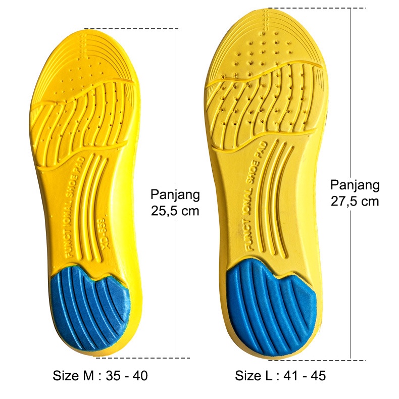 Insole Sepatu Olahraga Sport Running Import Bantalan Sepatu Alas Sepatu Empuk