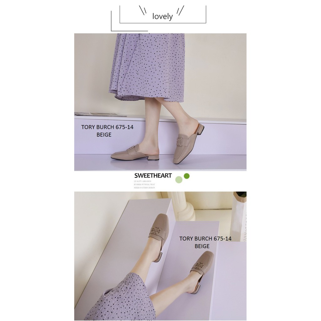 SEPATU WANITA MULES LOAFERS SHOES 675-14