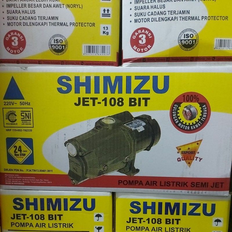 Shimizu Mesin Pompa Air Listrik JET-108 BIT