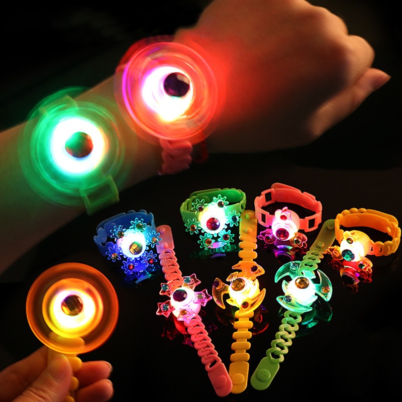 Mary Light Up Watch Wrist Band Untuk Pesta Anak Cosplay Kain Accs Fidget Flashing Spinner LED Band Malam Mainan Untuk Kidd