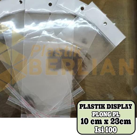 

☑ 10 X 23 cm Plastik DISPLAY / STICKER TEBAL (100 lbr) (lem) (PLONG PL) ۞