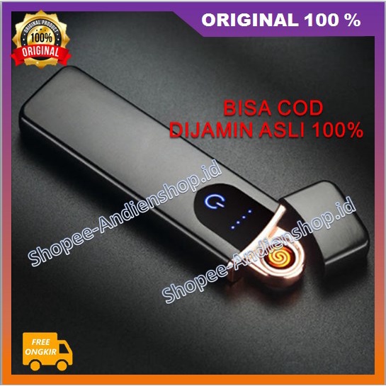 Korek Finger Print Korek Api Elektrik 100% ASLI