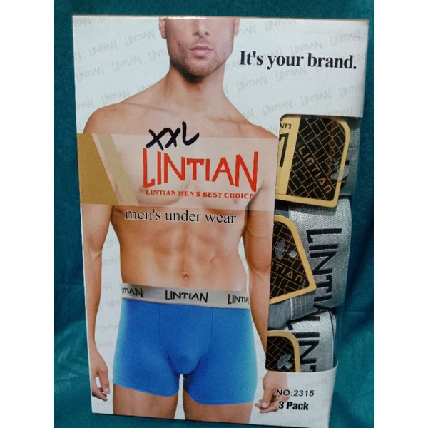 CELANA DALAM PRIA/BOXER MEREK LINTIAN/PAKAIAN PRIA DEWASA