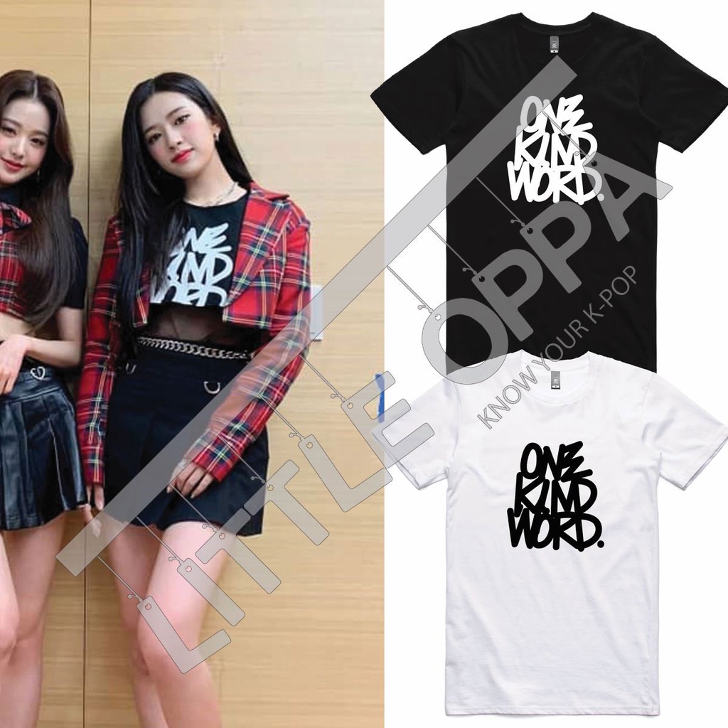BAJU KAOS KPOP IVE IZONE YUJIN ONE KIND WORD T-SHIRT UNISEX