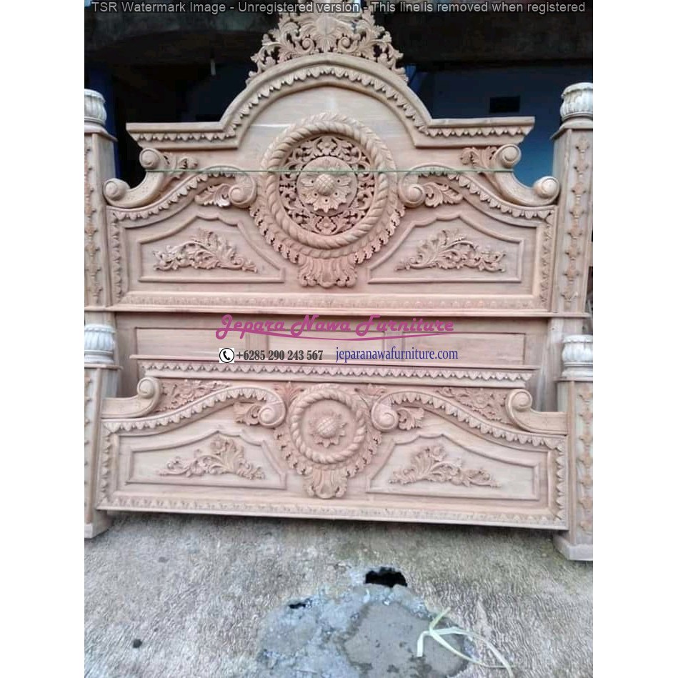 FLASH SALE Dipan Gong jepara,  Ranjang jati gong, Dipan Gong Termurah DPG02