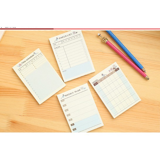 

J2 - Pad Sticky Note Memo Jadwal Mingguan Bulanan untuk Stat
