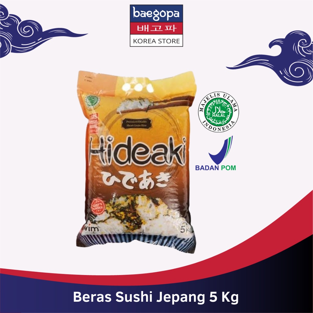 

HIDEAKI Beras Kimbab/ Sushi Premium 5 Kg│Gimbab Japonica Rice