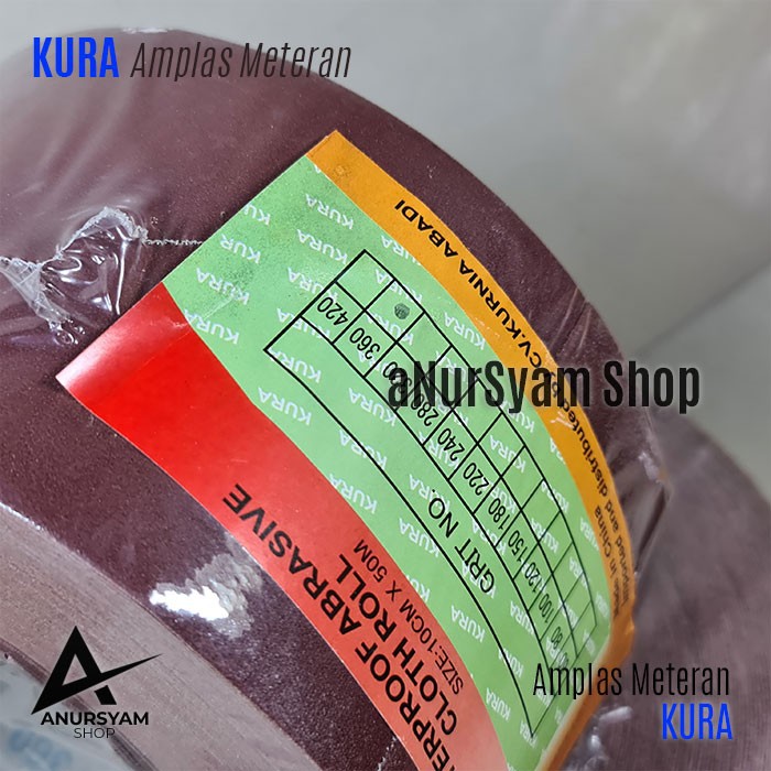 Amplas Meteran KURA / Amplas Roll / Amplas Kain