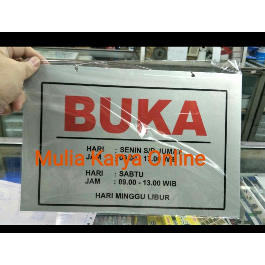 

Sign Label Pesanan Khusus Custom Besar 1 Muka / Label Petunjuk Besar Murah