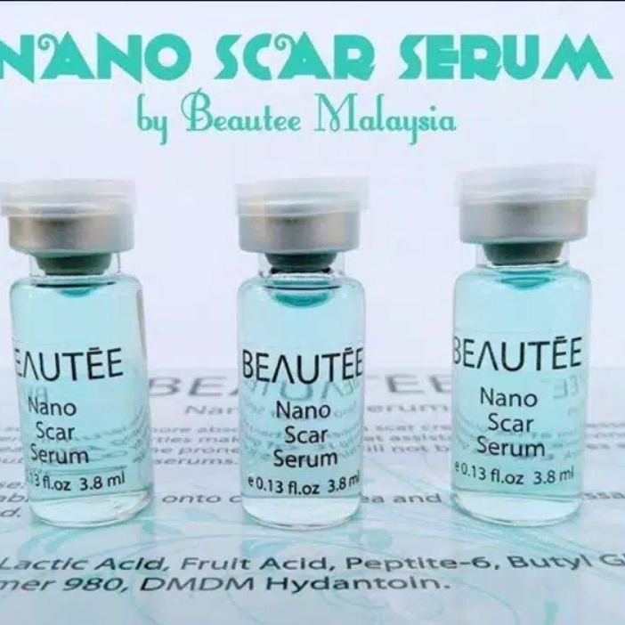 BEAUTEE NANO SCAR 1BTL SERUM BOPENG JERAWAT / PENGECIL PORI / ANTI AGING SERUM BB GLOW