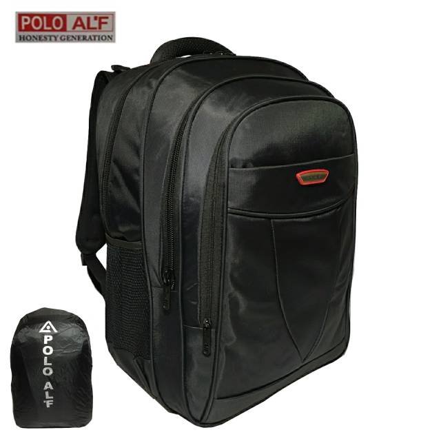 Tas Ransel Laptop Jumbo Polo 010 Hitam Pria