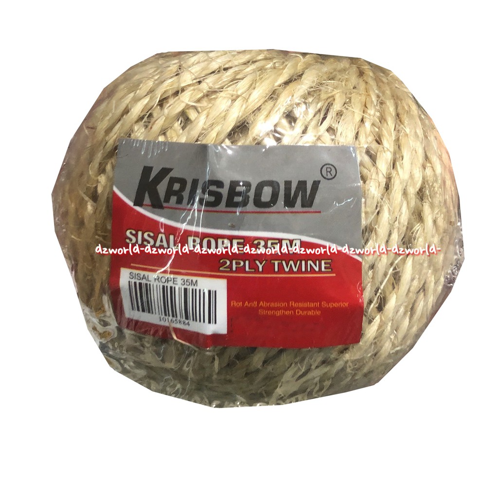 maxbuit Sisal Rope 35m 2Ply Twine Tali Rami Tali Goni Hiasan Dekorasi taman