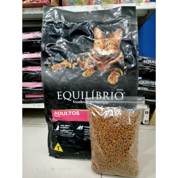 Makanan kucing makanan kering Equil Equilibrio Adult Cat 7.5Kg