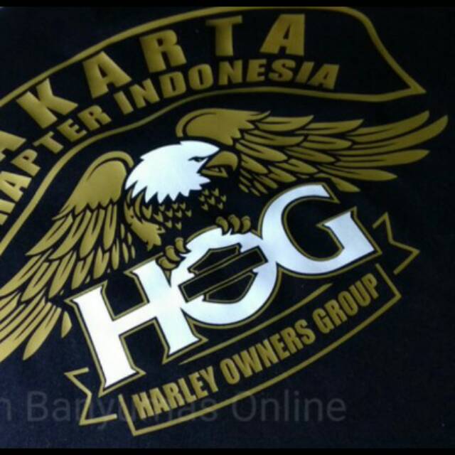 Tshirt kaos JAKARTA chapter Indonesia HARLEY DAVIDSON terlaris