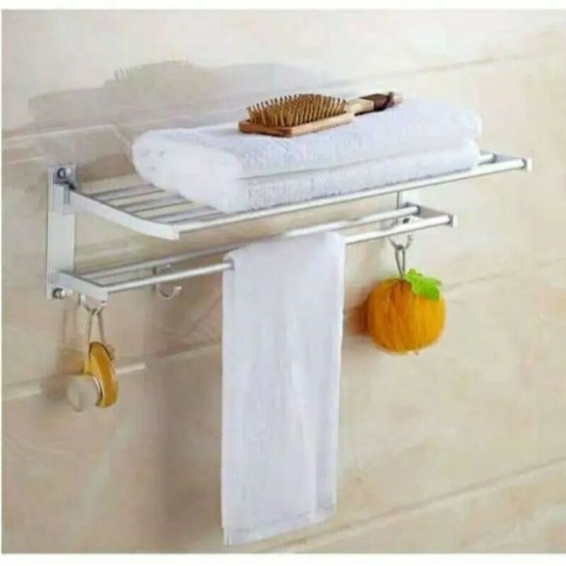 Rak handuk kamar mandi 2 susun/rak kamar mandi stainles