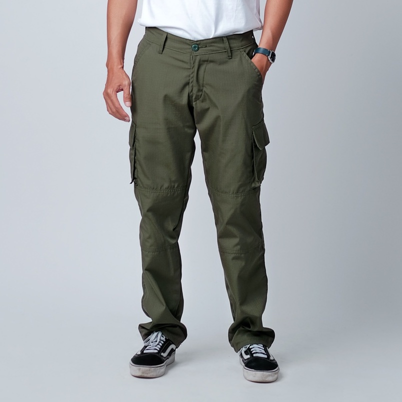 Celana Cargo Panjang Pria Kargo Pants Pria Celana Tactical Ripstop Size Normal - Jumbo