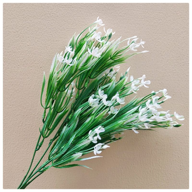 daun artificial daun plastik bahan mahar seserahan