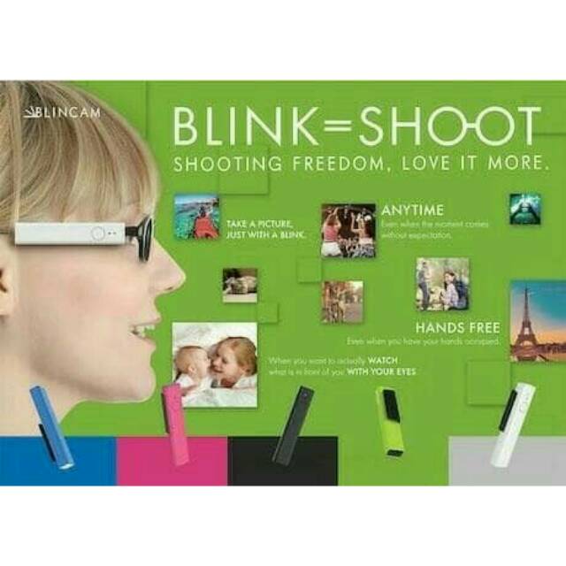 Blincam kamera mungil yg bs memotret dengan kedipan mata