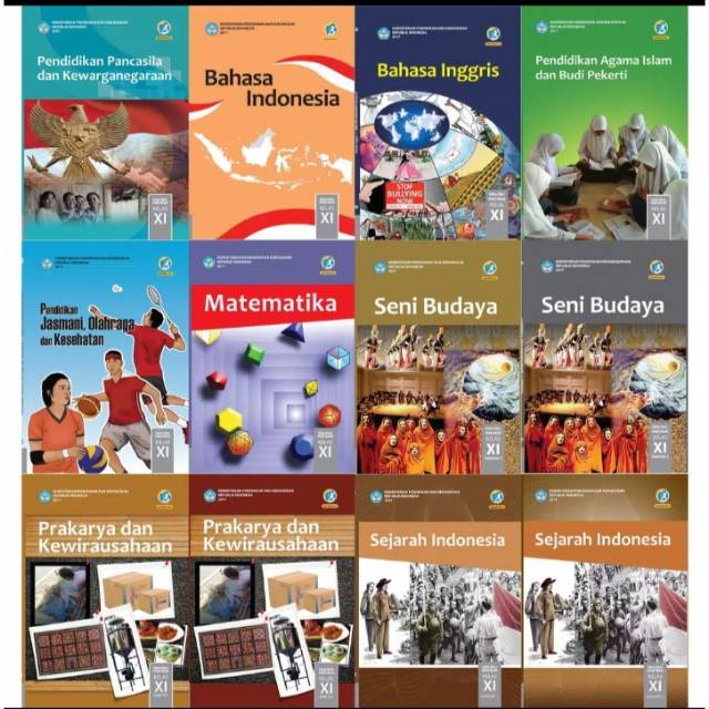 Sepaket buku siswa sma kls 11 untuk 1 tahun smtr 1 dan 2