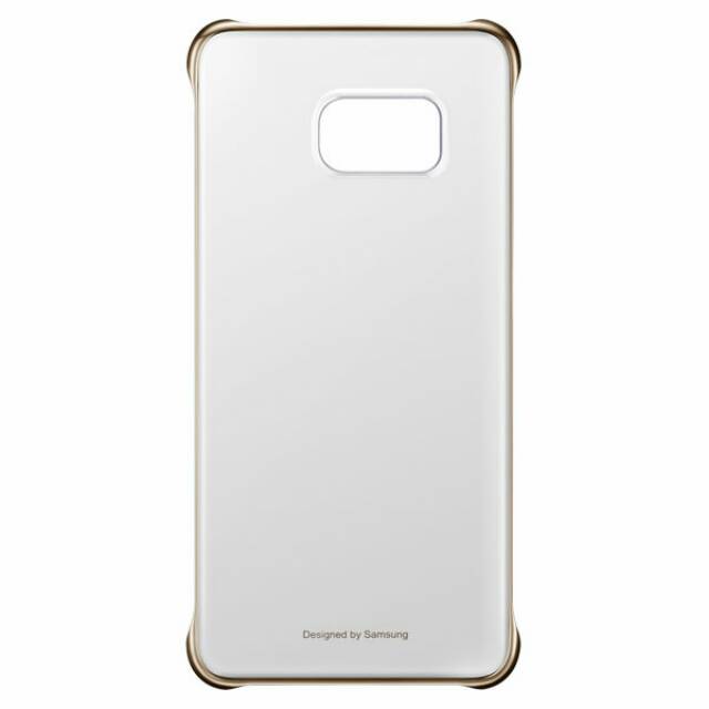 Samsung Galaxy S6 Edge+ Plus Protective Clear Cover - Gold