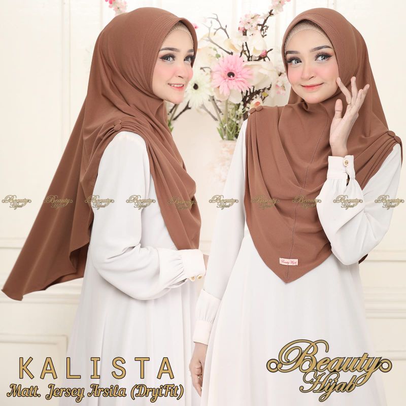 (Beauty Hijab) Hijab Instan Kalista Original Beauty Hijab - Jersey Arsila