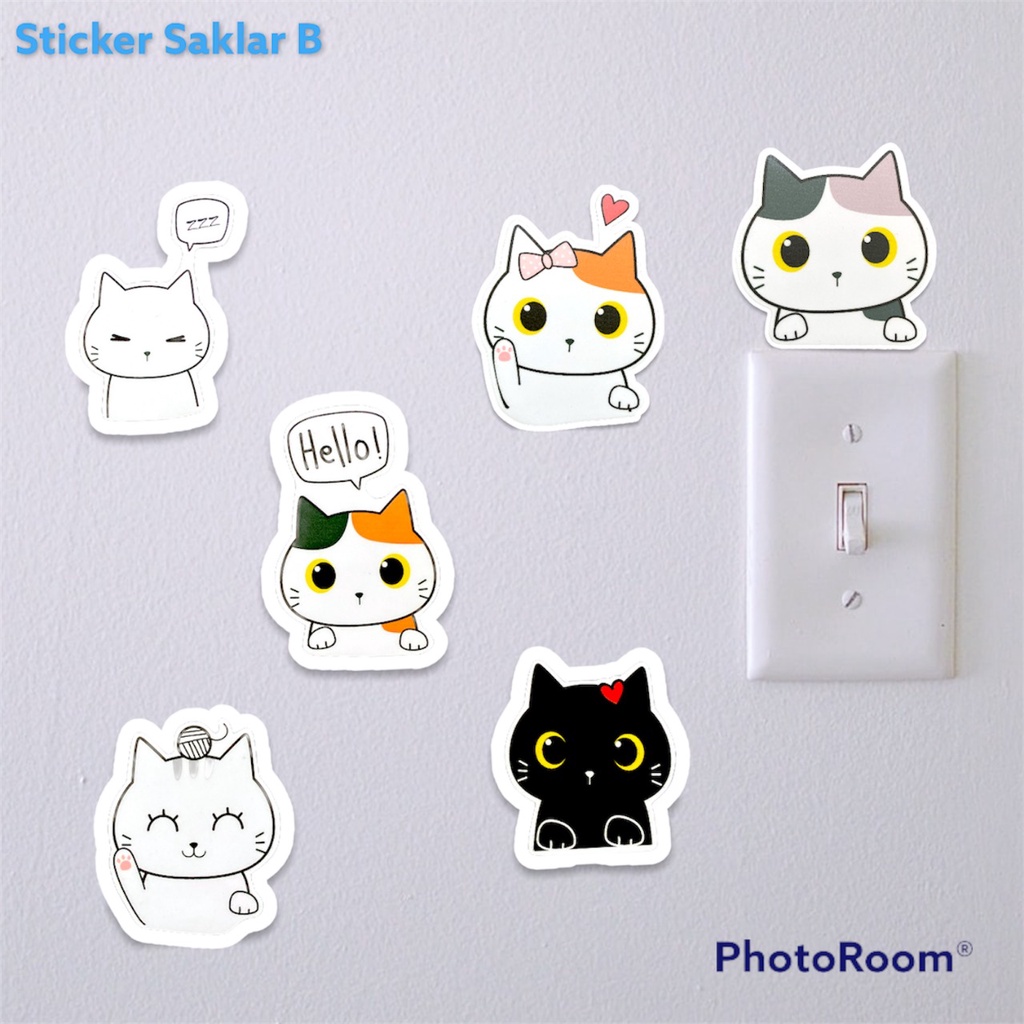 Switch On Off Saklar Stiker Binatang Lucu stiker dinding