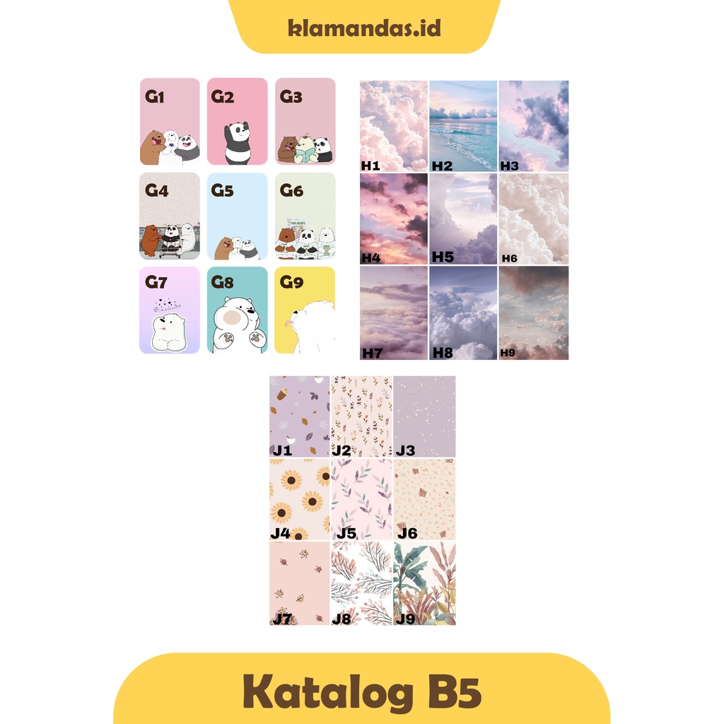 PEMBATAS BINDER UKURAN B5 (26 RINGS) WE BARE BARE & AESTHETIC | KLAMANDAS.ID