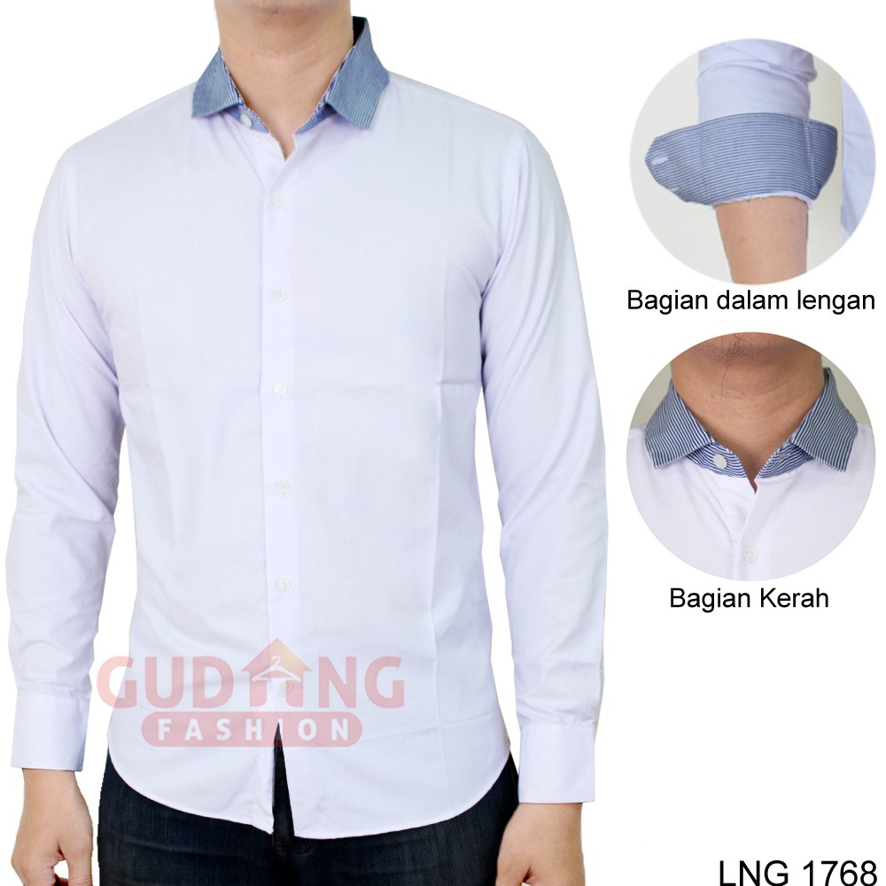 Kemeja Semi Casual Simfit Pria Modis - LNG 1768