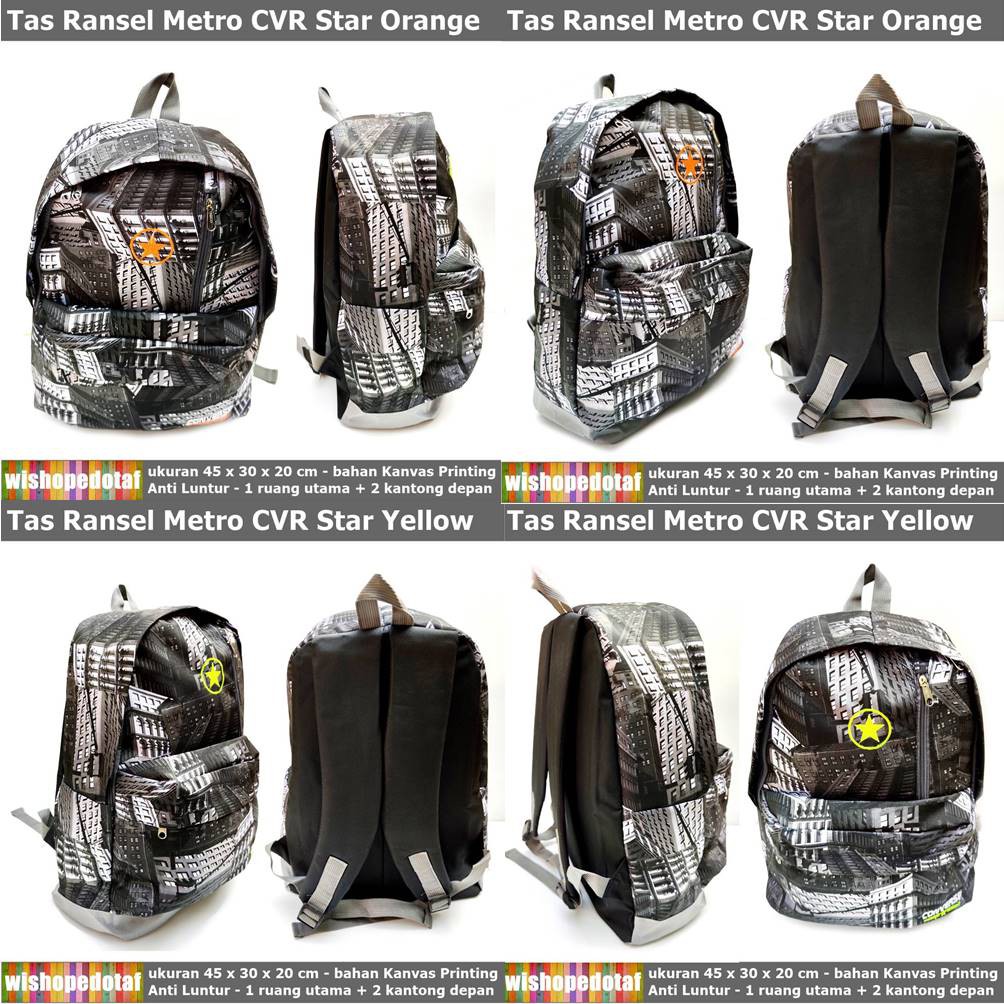 Tas Branded Ransel Pria CVR Star