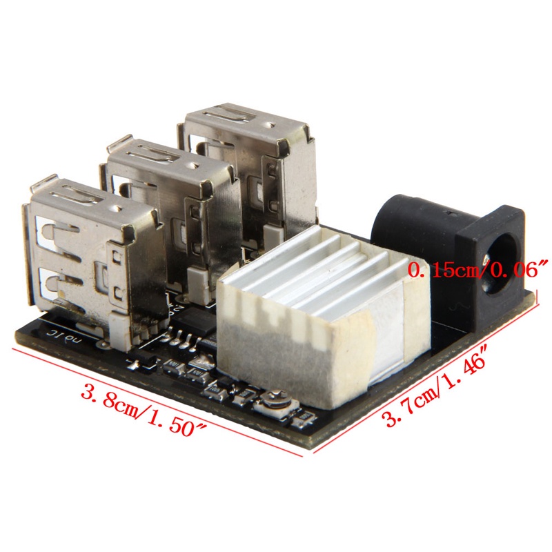 Zzz 9V/12V Ke 5V8A USB Boost Step-up Module Mini3Modu Pengisian USB