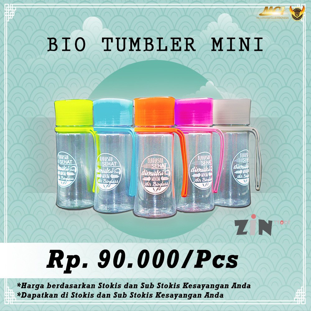 Bio Tumbler Mini - Original VSN - Botol Minum Bioglass MCI