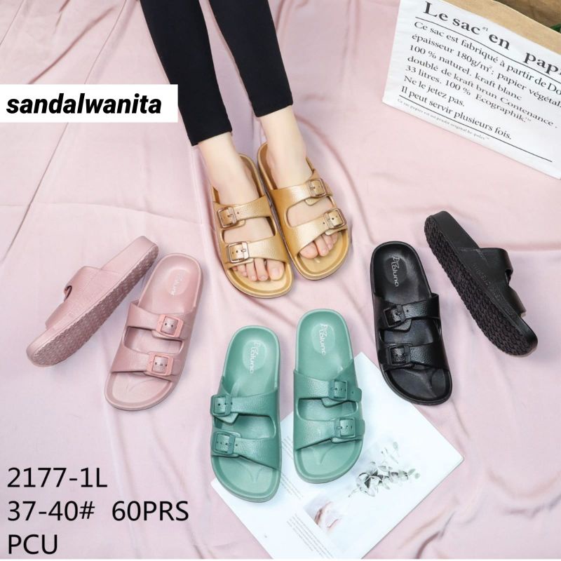 Sandal Jelly Wanita Karet Breslin Import Ban Dua 2172