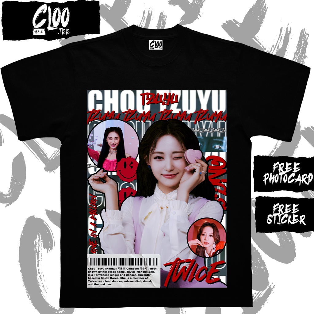 KAOS KPOP TZUYU TWICE / VER.2 / CLOO.TEE /