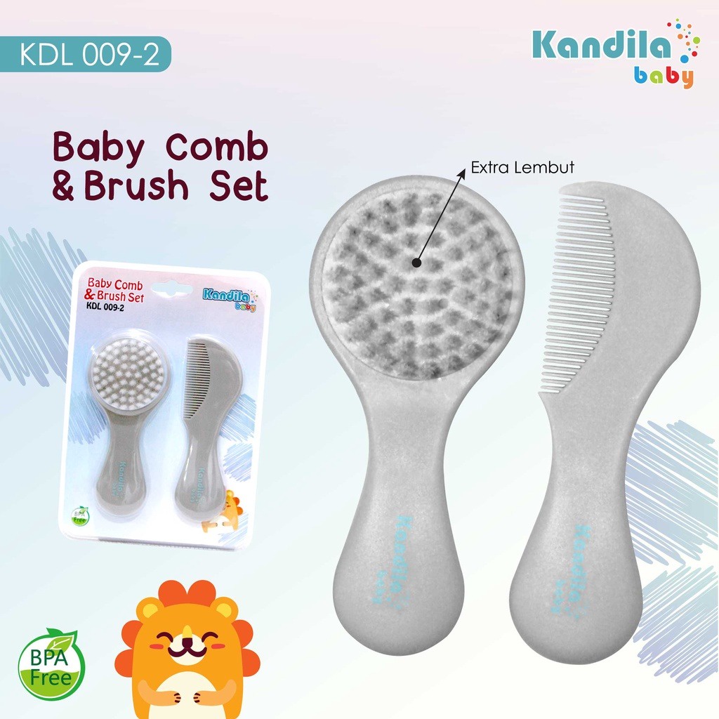 Kandila Comb &amp; Brush Set KDL009-2 / + Nail KDL009-3