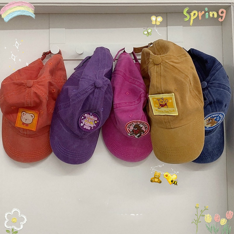 Embroidered Baseball Cap Korean Style Tide Adjustable Sunshade Cute Cartoon