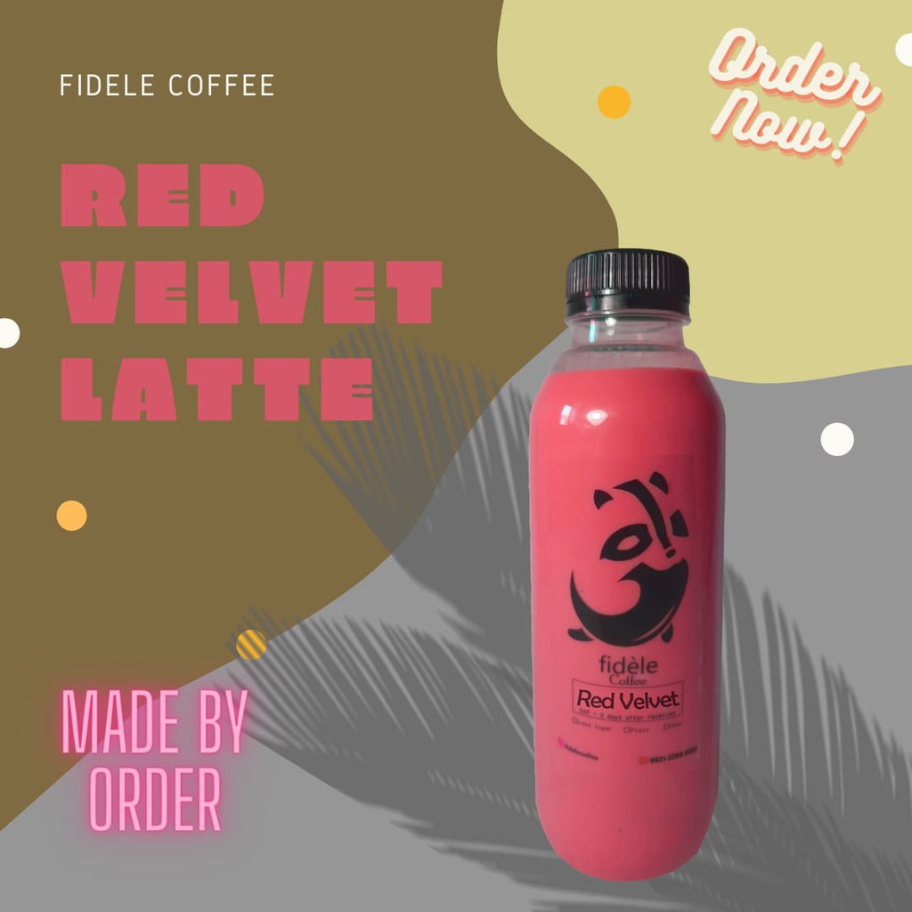 

RED VELVET LATTE Fidele 500ml & 1Liter