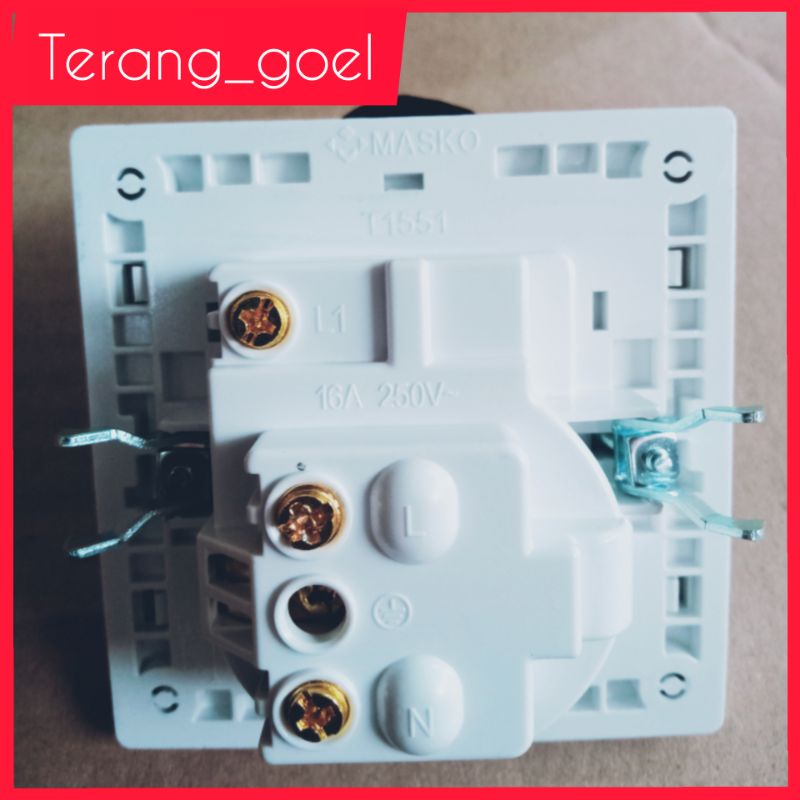 MASKO TUNE SAKLAR ENGKEL + STOP KONTAK ARDE T - 1551 / IB SAKLAR ENGKEL + STOP KONTAK ARDE MASKO TUNE