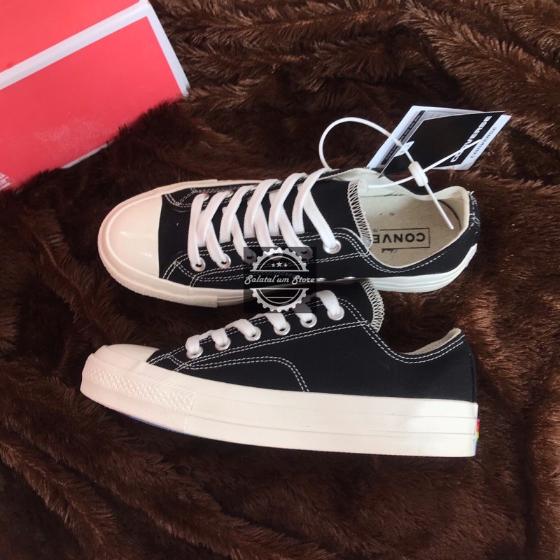 CONVERSE 70S BLACK RAINBOW LOW PREMIUM