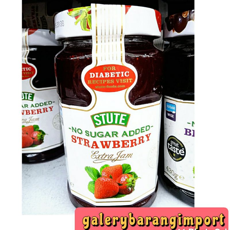 

STUTE FOODS No Sugar Added Strawberry Jam / 430g