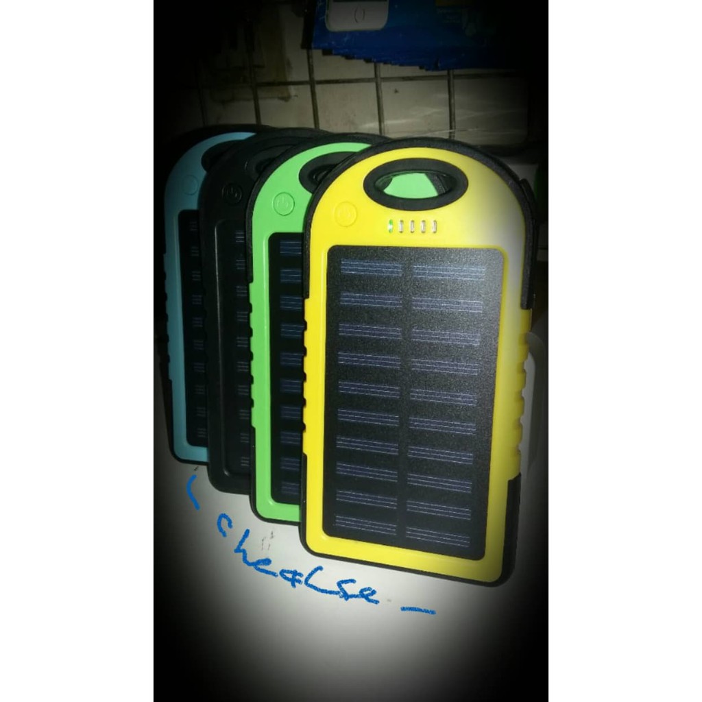 Powerbank Solar Karet 198000Mah/Power Bank/Charger/Kabel Usb/Usb