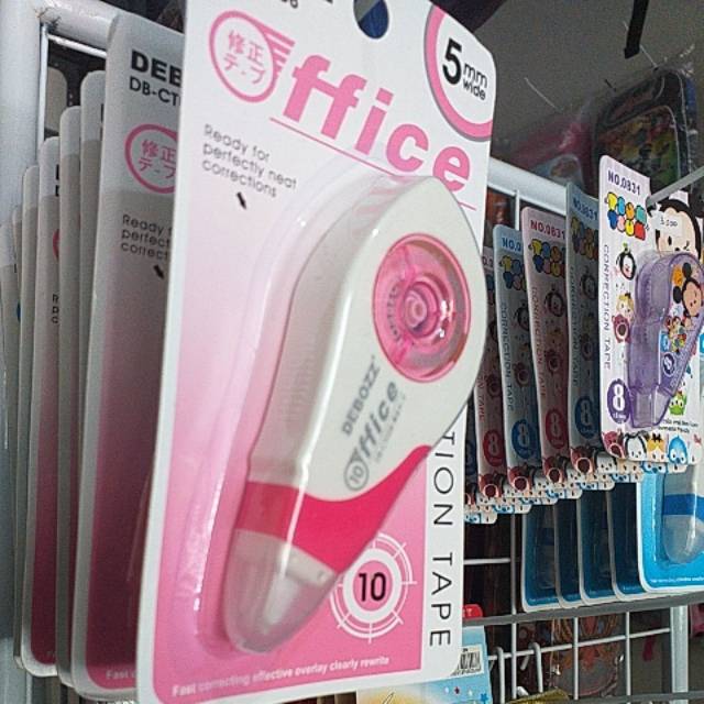 

Promo murah tipe ex kertas(correction tape) Debozz. Warna merah dan biru.kemasan plastik mika.