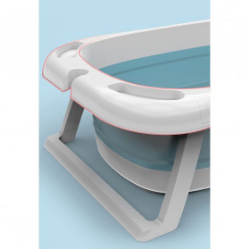 Bak Mandi Bayi Lipat Foldable Baby Bathtub 82x50 cm - BZ-201 - Blue