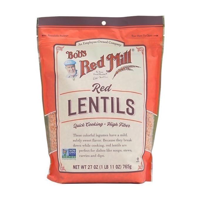 

Bob's Red Mill Kacang Lentil Merah (Red Lentils) 765gr | Non GMO Vegan