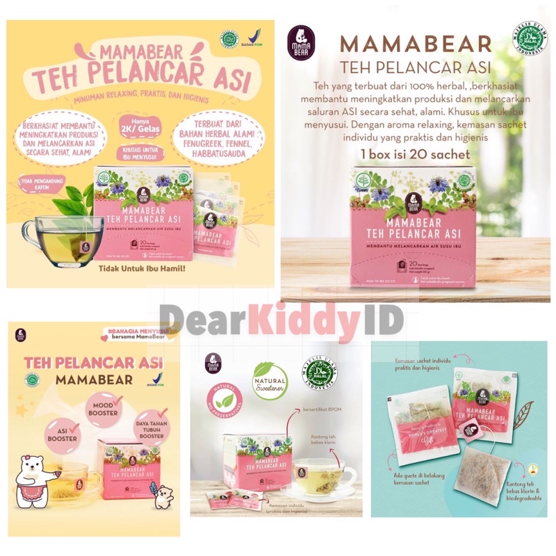 Mama Bear TEH Pelancar ASI / Meningkatkan Produksi ASI Teh Booster ASI