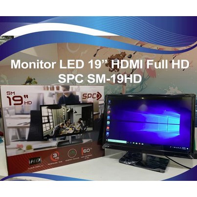 SPC LED Layar monitor 19&quot; inch Full HD (1440 x 900) HDMI VGA input SPC SM-19HD