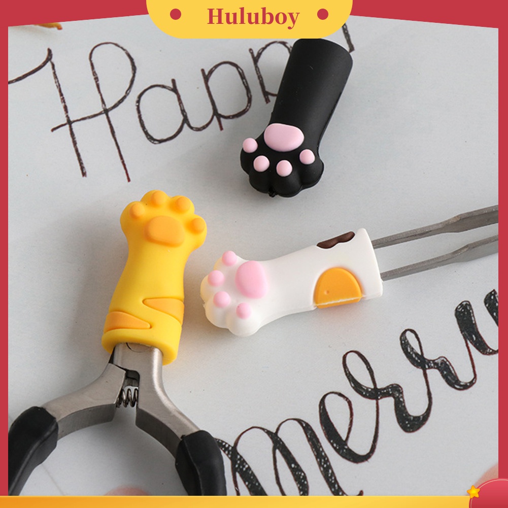 Huluboy Huluboy♡ 2pcs Cover Pelindung Gunting Kuku / Kutikula Untuk Manicure