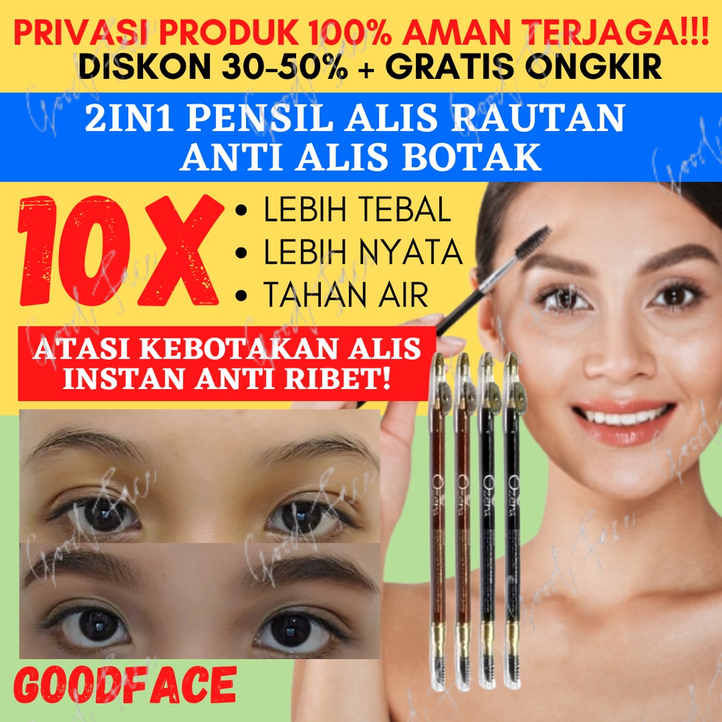 PENSIL ALIS - RAUTAN - OZERA PENSIL ALIS SIKAT+SERUTAN BPOM