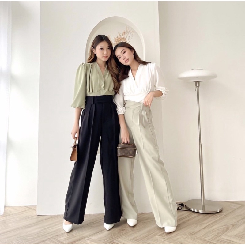 KAI CULLOTES WIDE KOREA LONG PANTS - CELANA KULOT THICK BELT WANITA PREMIUM - CELANA CULLOTE BAN PINGGANG TINGGI - CELANA KERJA PANJANG FORMAL FUSCHIA WANITA - HADIAH ATAU KADO ULTAH CEWEK