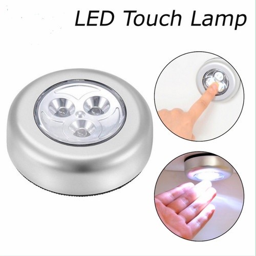 [ COD ] Lampu Tempel Stick &amp; Click Lamp Emergency Lampu 3 Mata Led